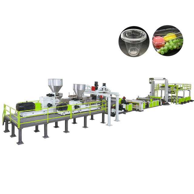 Twin Screw Dyer-free Vented PET Sheet Extrusion Line